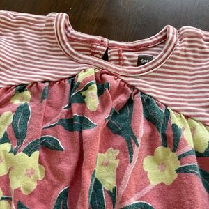 Tea baby girls boutique romper‎ floral print Daisy Snaps outfit 6-9M 100% cotton